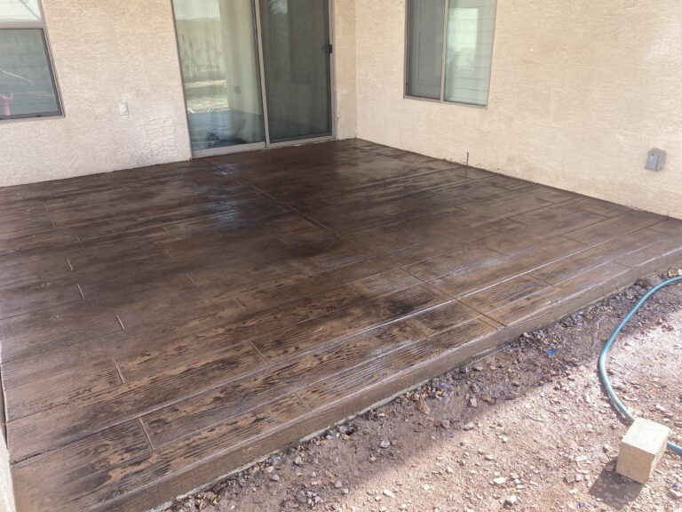 colored and stamped concrete gilbert